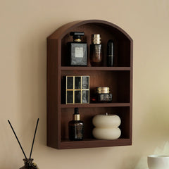 Desktop Storage Cabinet Wall Mount Vintage Style Cosmetic Organizer Display Shelf for Kitchen Dresser Home Living Room Bedroom Kitchen & Dining Furniture Kitchen Display Cabinets