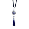 Crystal Tassels Blue Eyes Car Accessories Demon-Eye Auto Rearview Mirror Pendant Car Decoration Halloween Gifts Talisman For Man - 8