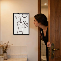 Funny Toilet Wall Decor – Humorous Bathroom Art Sign for Home