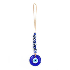 Demon Eye Lucky Charm Car Ornaments Protection Tassel Crystals Feng Shui Car Decor Turkish Blue Eye Retro Glass Pendant Gifts