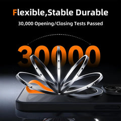 Magnetic Phone Ring Holder Kickstand 360° - Removable Anti-Slip Grip for iPhone 12-16/Samsung/Pixel, Universal Foldable Design