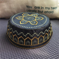 New Muslim Men Prayer Hats Cotton Embroidery Leisure Saudi Arabia Islamic Hat muslim turban Jewish Cap Men Headscarf Clothing