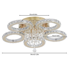 Led Ceiling Light Modern Home Decoration Crystal Chandelier Luxury Living Room BedRoom Dining Gold Ceiling Lamp lighting