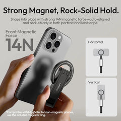 Ulanzi MA60 Foldable Magnetic Phone Tripod 0.8cm Ultra-Slim Dual-Sided Magnet Phone Tripod for Desktop Stand Livestreaming Vlog