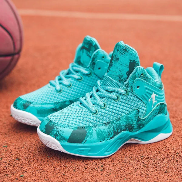 2024 New Boys Brand Basketball Shoes for Kids Sneakers Thick Sole Non-slip Children Sports Shoes Child Boy Basket Trainer Shoes
