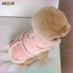 Dog Cute Vest Clothes Jacket Accessories Small Dog Luxury Autumn  Winter Medium Dress Soft Pet Clothing Designer Coat Home
