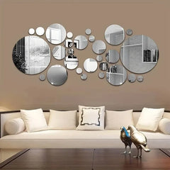 Acrylic Mirror Wall Sticker Round Decorative Mirror