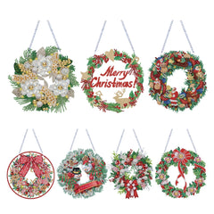 5D DIY Christmas Diamond Painting Wreath – Wall & Door Decor