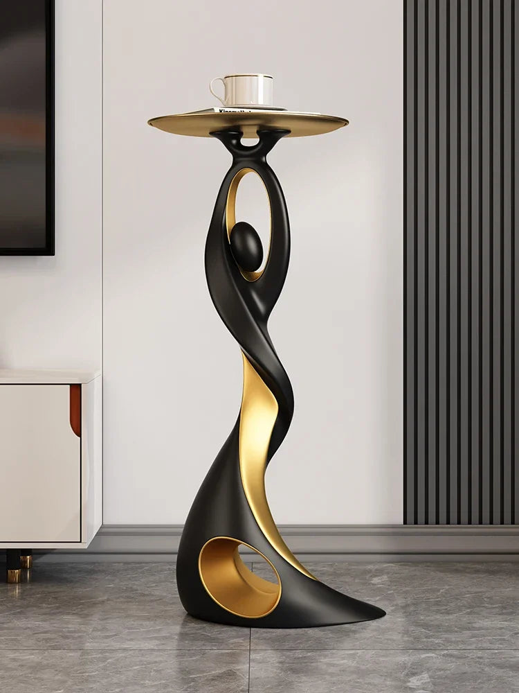 Creative Designer Furniture Home Decor Art Abstract Sofa Side Table Light Luxury Living Room Porch Decor Corner Table Storage Living Room Furniture