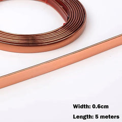 Home Self-adhesive Line PVC Waterproof Edge Banding Strip Gold Tape Ceiling Furniture Tile Wall decor