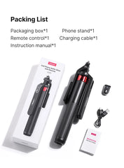 Ulanzi MA09 1.74m Selfie Stick Tripod for iPhone 17 15 Android Phone w Remote Control Panoramic Ball Head Holder U200 VL49 Kit