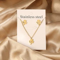 2PCS Stainless Steel Love Heart Pendant Necklaces – No Fade Jewelry Shipping Gold Color