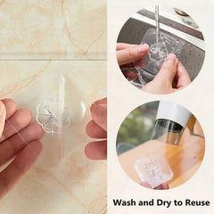 1-20pcs Hooks Transparent Strong Self Adhesive Door Wall Hangers Hooks Suction Heavy Load Rack Cup Sucker For Kitchen Bathroom