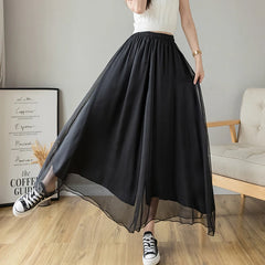 Women’s High-Waist Chiffon Wide-Leg Pants – Spring/Summer Plus Size