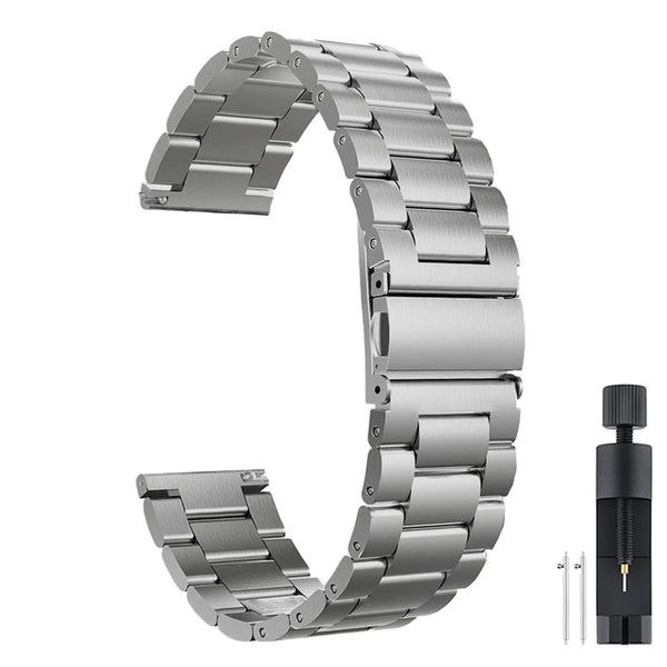 18mm 22mm 20mm Watch Band For Samsung Galaxy Watch 7/6/5/4/3 S3 Active2 Huawei Watch GT 7 Pro GT6 GT5 GT4 3 Stainless Steel Band