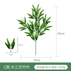 Fake Plant Home Living Room Decor Simulation Green Eucalyptus Leaves Jungle Arrangement Flower Arrangement Accessories