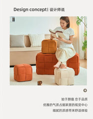 Modern Solid Wood Ottoman Bench for Entryway & Living Room