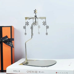 Candle Spinner New Carousel Candle Holder Carousel Candle Spinner for Wedding Party Christmas Festival Home Office Decor