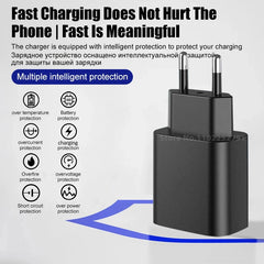 PD 45W Super Fast Charger For SAMSUNG Galaxy S21 S22 S23 S24 Ultra Fast Charging Phone USB C Charge Type C Cable 2M Wall Adapter