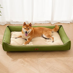 Winter Dog Beds,Waterproof Large Dog Bed with Sides, Non-Slip Bottom and Egg-Crate Foam Big Pet Couch Bed Washable Pet Shop