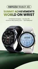 HAYLOU Watch 4S GPS Smartwatch 1.43” HD AMOLED Display 5 Satellite GPS Positioning 120+ Workout Modes Sport Fitness Smart Watch