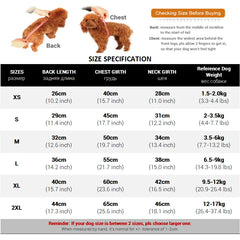 Winter Dog Clothes Overalls for Small Medium Dogs Luxury Fashion Lightweight Down-Like Cotton Padded Puppy Coat Soft Warm Jacket Pet Shop Pet Clothing