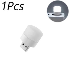 1/10Pcs Mini USB Night Light Warm White Eye Protection Book Reading Light USB Plug Computer Mobile Power Charging LED Night Lamp Home Decor