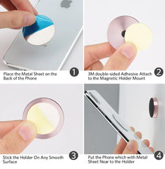 Magnetic Car Phone Holder Universal Car Phone Stand for iPhone Xiaomi Huawei Samsung Dashboard Wall Mounted Car Magnet Sticker