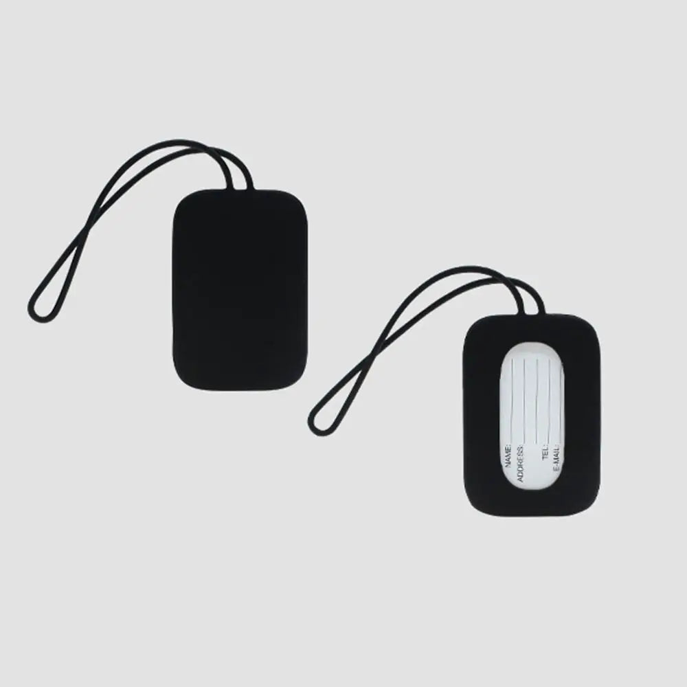 Silicone Luggage Tag Men Women Suitcase Name Baggage Tag Anti-lost Waterproof Airplane Labels Travel Accessories