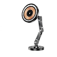 K10 Vacuum Suction Cup Car Magnetic Wireless Charger Foldable 360° Universal Rotating Stand for iPhone Samsung Gym Bath Mirror