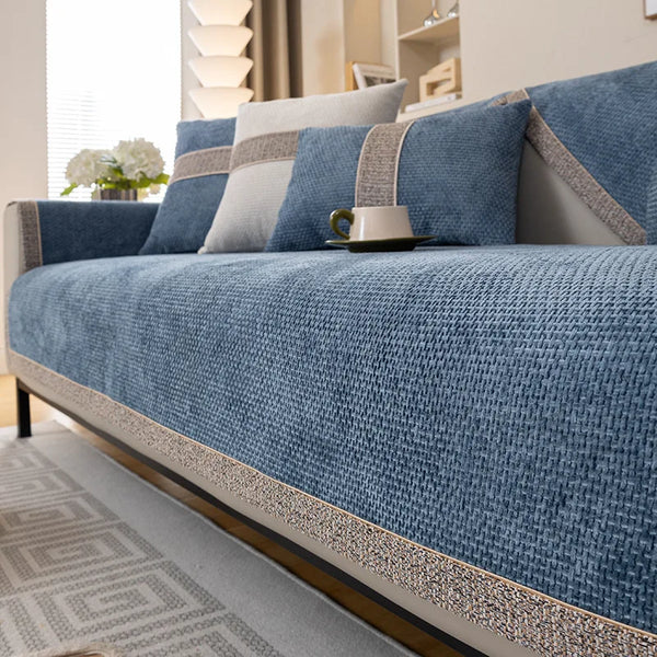 New 2024 Linen Sofa Cushion for All Seasons Universal Non-slip Sofa Cover Towel Cover Backrest Cover Cloth Towel Woven Cotton
