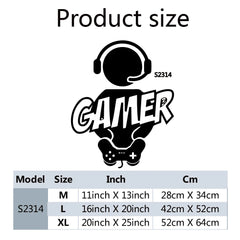 1pc Gamer Wall Art Decal For Kids Room Decor Game Handle Frase Vinyl Stickers For Children Bedroom Door Decals