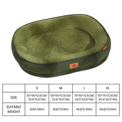 Winter Dog Bed for Medium Dogs Breeds,High Density Egg Crate Foam Dog Sofa Beds,Oval Kennel Bed,Pet Bed with Four Sided Bolster Pet Shop