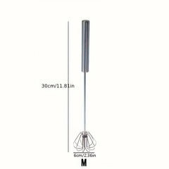 Stainless Steel Egg Beater Durable Semi-Automatic Mixer for Effortless Egg Cream Mixing Stirring and Beating for Kitchen Baking Cooking Essentials, Kitchen Tools