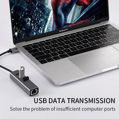 USB 3.0 HUB 1000Mbps 3 Ports USB 3.0 Type C HUB USB to Rj45 Gigabit Ethernet Adapter RTL8153 for MacBook Laptop Computer