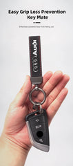 Suede Car Logo Keychain for Audi A1–A8 Q1–Q8 TT