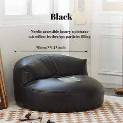 Lazy Sofas Living Room  Single Corner Sofa Modern Design Sofa for 1 Person Can Lie Down Beanbag Tatami Thickened Leather Home Living Room Furniture
