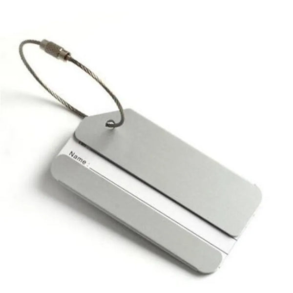 Airplane shape Travel Accessories Creative Luggage Tag Baggage Name Tags Aluminium Alloy Luggage Tags Boarding Label Tag
