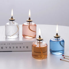 Wedding Decoration Handcraft Glass Candle Holder Friend Gift Candle Holder Creative Glass Oil Lamp