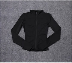 Women Sport Jacket Long Sleeve Shirt Workout Coat