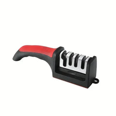 3-Segment Knife Sharpener Knife Sharpeners for Kitchen Knives Stainless Steel Three-Purpose Sharpening Stone for Cooking Essentials, Kitchen Tools