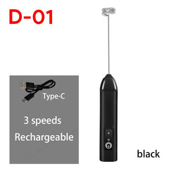 Electric Milk Frother & Egg Beater – USB-C 3-Speed Handheld Whisk