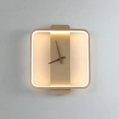 Nordic LED Wall Clock Lamp – Modern Decor Wall Light