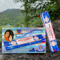 12box/6box Satya India Stick Incenses White Sage Sandalwood Palo Santo Peruvian Sacred Wood Aromatherapy Home Incense NAG Champa