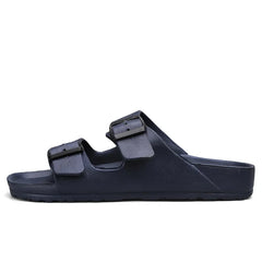 Summer Adjustable Soft Slides Slippers For Men Flat EVA Slippers Lightweight Anti Slip Slippers Size 34-47 48 49  Dropshipping