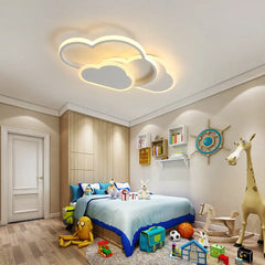 Cloud Ceiling Light,32w Creative LED Ceiling Lamp with Dimmable Remote Control 3000-6500k 2800lm,for Living Room