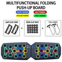 Portable Multifunctional Push-up Board - Fitness and Muscle Training Device Home Workout Set Foldable Push Up Bar Resistance