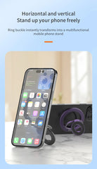 For MagSafe Double Sided Magnetic Phone Ring Holder Portable Folding Cellphone Stand Accessory Grip Bracket Support For iPhone