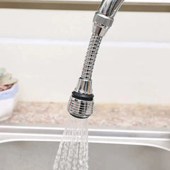 Kitchen Stainless Steel Faucet Sprinkler Water-saving Device Lengthening Rotating Splash Proof Sprinkler Spray Extender Bubbler Kitchen Tools, Kitchen Cleaning