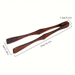 Wooden Tongs High-Temperature Resistant Tea Bag Clips Steak Fruit Bread Cooking Tool Handling BBQ Toaster Bacon Sugar Ice Tong